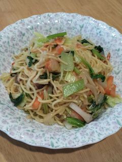 野菜たっぷり!さっぱり酢醤油やきそば-レシピのメイン写真