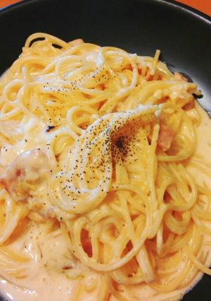 簡単＊パスタ＊カルボナーラ-レシピのメイン写真