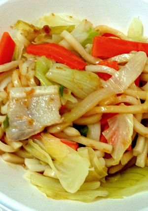焼き肉のたれで作る★豚肉の焼きうどん風-レシピのメイン写真