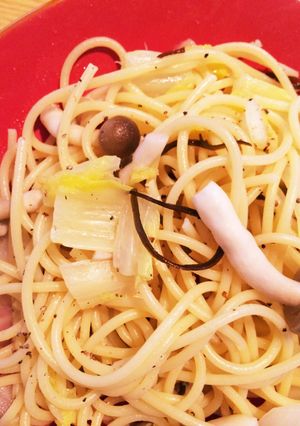 簡単！白菜ときのこの和風パスタ-レシピのメイン写真