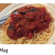 茄子のミートソーススパゲッティ