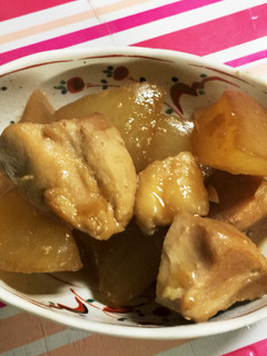 男子が喜ぶ味♡大根と鶏肉の煮物-レシピのメイン写真
