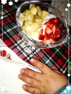 離乳食☆ヨーグルトパフェ-レシピのメイン写真