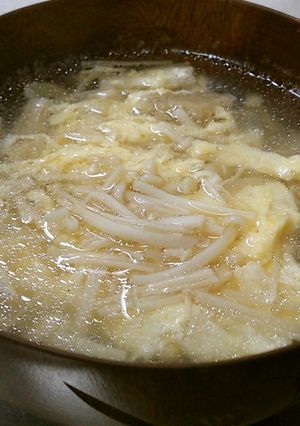 えのきのふんわり卵スープ-レシピのメイン写真