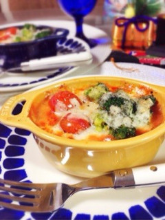 お餅消費に!トマトのお餅グラタン♡-レシピのメイン写真