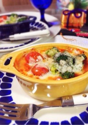 お餅消費に！トマトのお餅グラタン♡-レシピのメイン写真