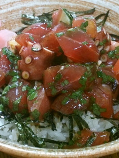たことまぐろの海鮮漬け丼-レシピのメイン写真