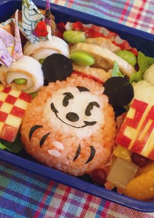 ミッキーダルマ★キャラ弁-レシピのメイン写真