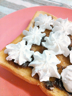 あんこと生クリーム♡トースト-レシピのメイン写真