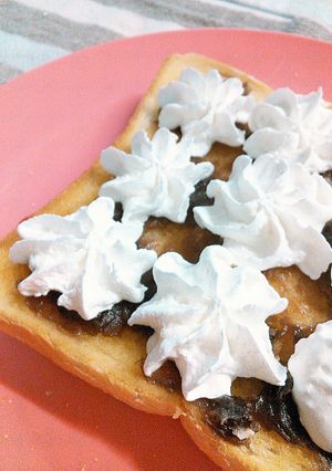 あんこと生クリーム♡トースト-レシピのメイン写真