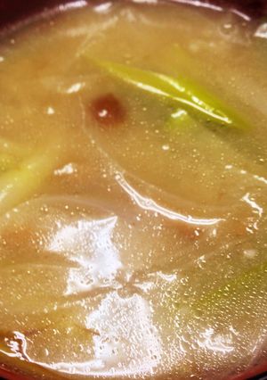 炒めネギとなめこの酒粕汁-レシピのメイン写真