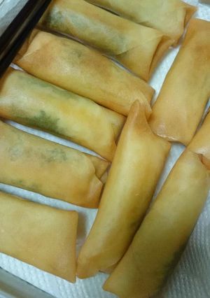 ｻｰﾓﾝと大葉とﾁｰｽﾞの春巻-レシピのメイン写真
