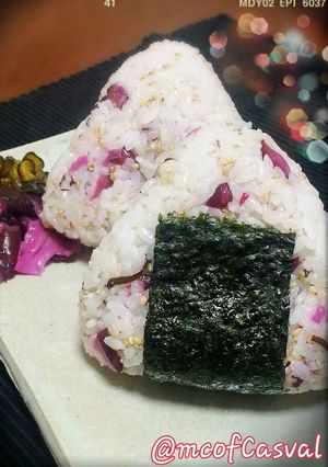 簡単美味い♪しば漬け塩昆布おむすび♪-レシピのメイン写真