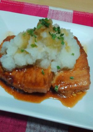 大根おろしのせマグロ照り焼き-レシピのメイン写真
