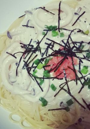 *濃厚!明太子のクリームパスタ*-レシピのメイン写真