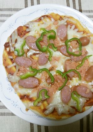 フライパンでピザ-レシピのメイン写真