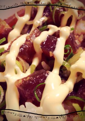 マグロのにんにく醤油漬け丼-レシピのメイン写真