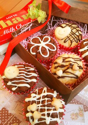バレンタインに☆簡単可愛いチョコケーキ。-レシピのメイン写真