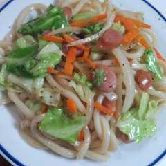 簡単　焼うどん-レシピのメイン写真