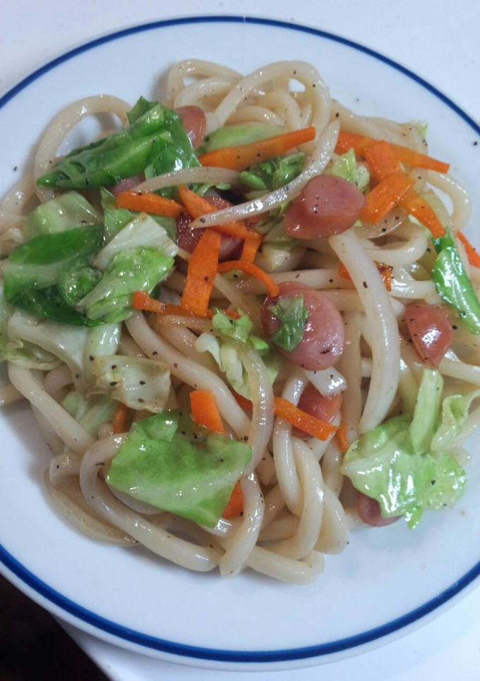 簡単　焼うどん-レシピのメイン写真