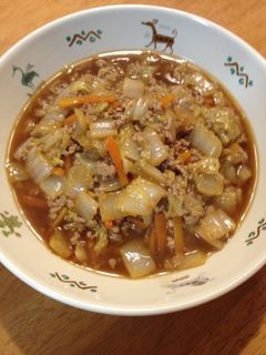 あったか!白菜と豚ひき肉の炒め煮-レシピのメイン写真