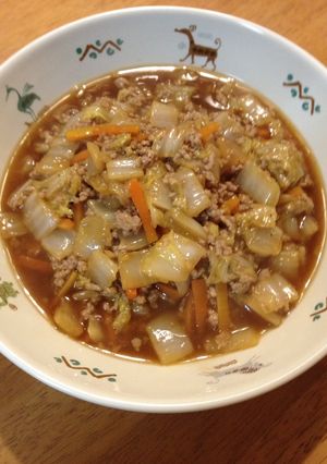 あったか！白菜と豚ひき肉の炒め煮-レシピのメイン写真