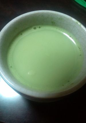 牛乳なしでホット抹茶ラテ-レシピのメイン写真
