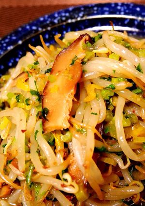 大根の葉っぱともやしの超節約中華炒め⁂-レシピのメイン写真