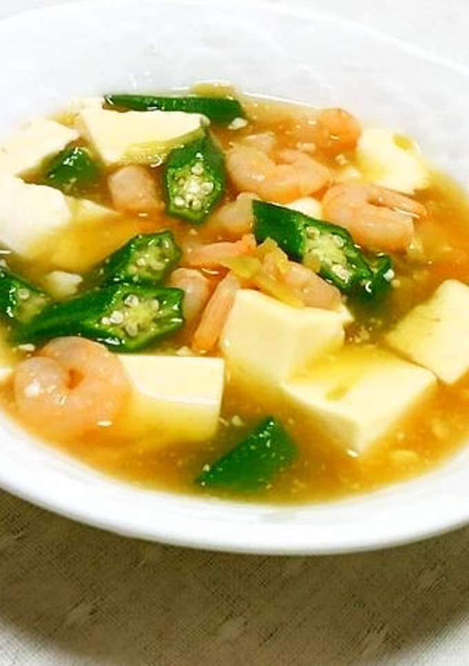 エビと豆腐・オクラのとろとろ煮♪-レシピのメイン写真