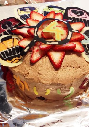 トッキュウジャーケーキ-レシピのメイン写真