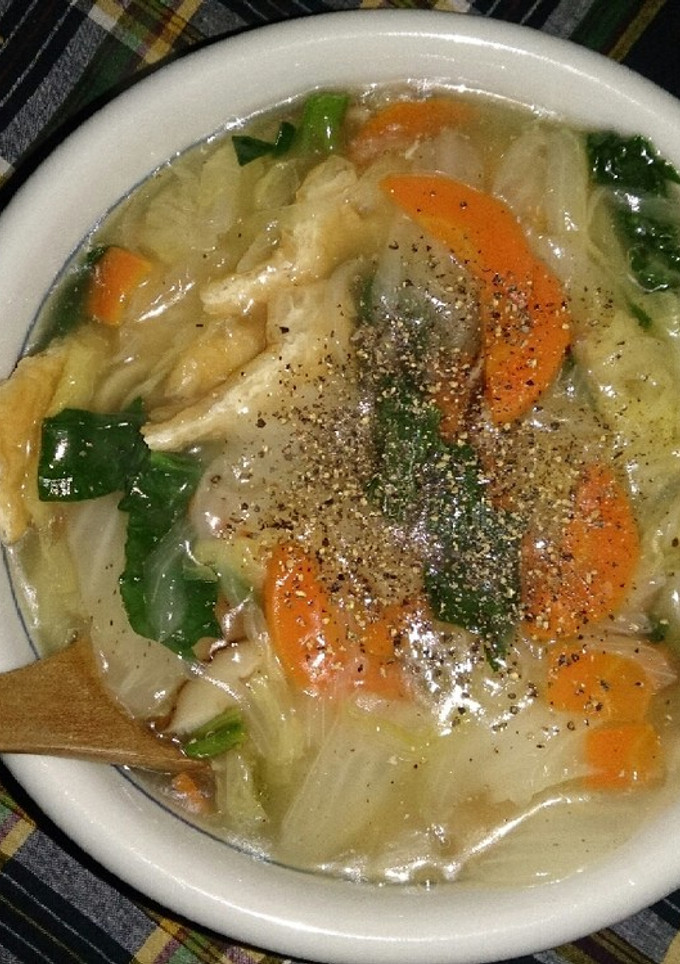 ヘルシー！油揚げと白菜のとろとろあんかけ-レシピのメイン写真