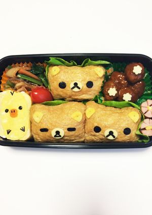 リラックマ☆おいなり☆キャラ弁-レシピのメイン写真