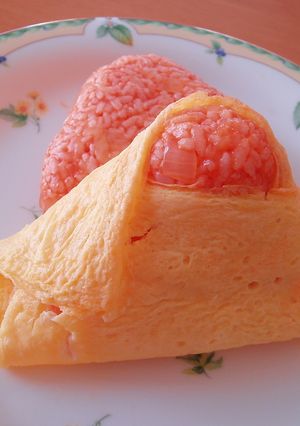 超簡単！チーズ風味❤オムライスむすび-レシピのメイン写真