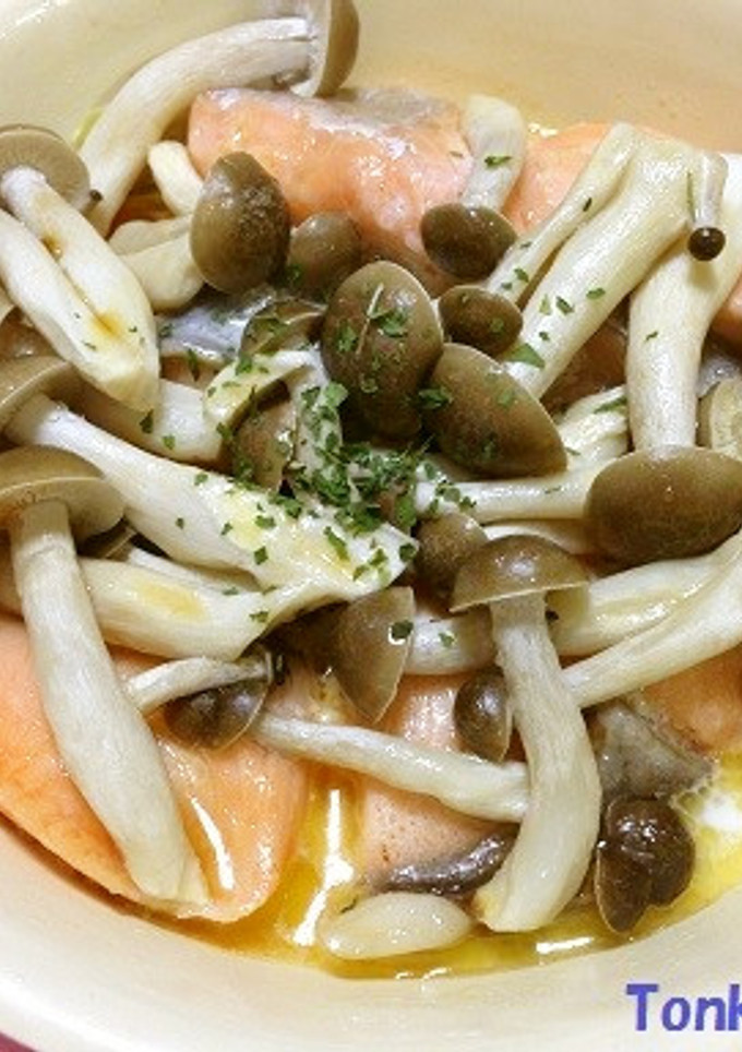 鮭とシメジのバタぽん蒸し-レシピのメイン写真