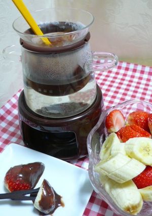 フルーツチョコフォンデュ-レシピのメイン写真