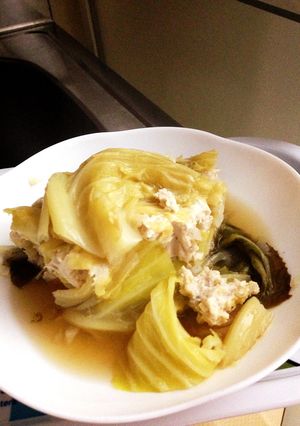 圧力鍋でまるごとキャベツの肉詰め！！-レシピのメイン写真