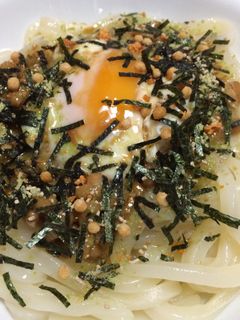 簡単!お茶漬け納豆うどん-レシピのメイン写真