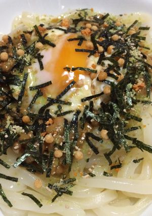 簡単!お茶漬け納豆うどん-レシピのメイン写真