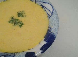 え？捨ててる？かぼちゃのワタの簡単スープ-レシピのメイン写真