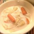 あっさりココナツミルクスープ→カレー