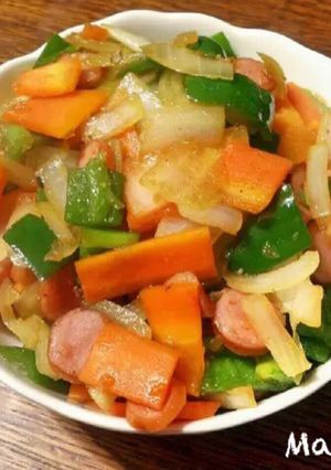 ウィンナーと野菜の炒めもの-レシピのメイン写真