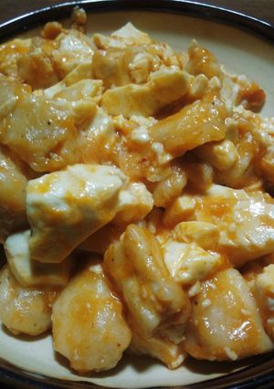 ～鶏肉と豆腐のエビチリ風～-レシピのメイン写真
