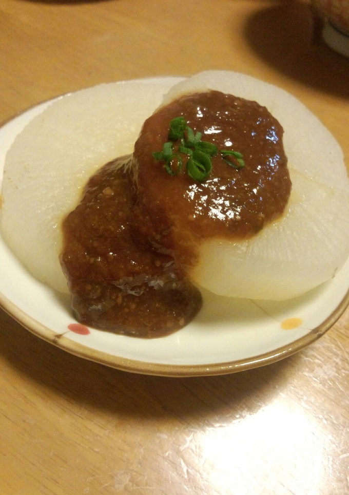 ほっ♡ふろふき大根　生姜ネギ味噌で♪　-レシピのメイン写真