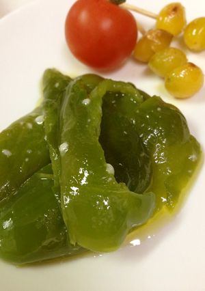 ＊甘い！焼きピーマンの塩麹和え＊-レシピのメイン写真