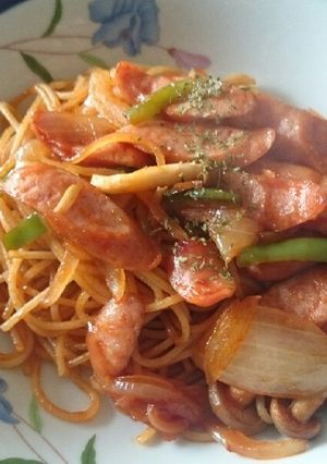我が家のナポリタン-レシピのメイン写真