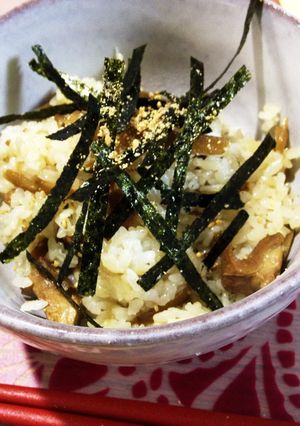 おもちでモチモチ食感☆鶏ゴボウ飯-レシピのメイン写真