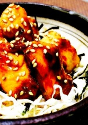 【10分】鰻丼風*鶏の甘辛照り焼き丼-レシピのメイン写真