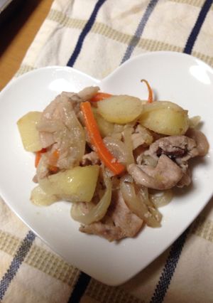 ○豚肉と野菜炒め(ごくごく普通の)-レシピのメイン写真