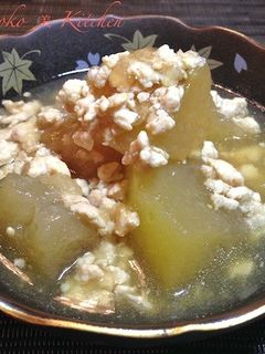 冬瓜の生姜風味そぼろあんかけ-レシピのメイン写真