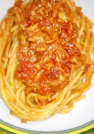 トマトツナソーススパゲッティ-レシピのメイン写真